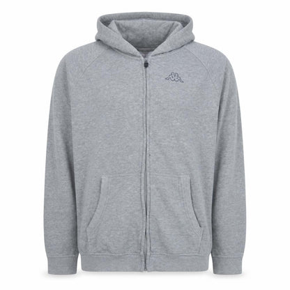 Mens UK Size XL Kappa Grey Full Zip Hoodie