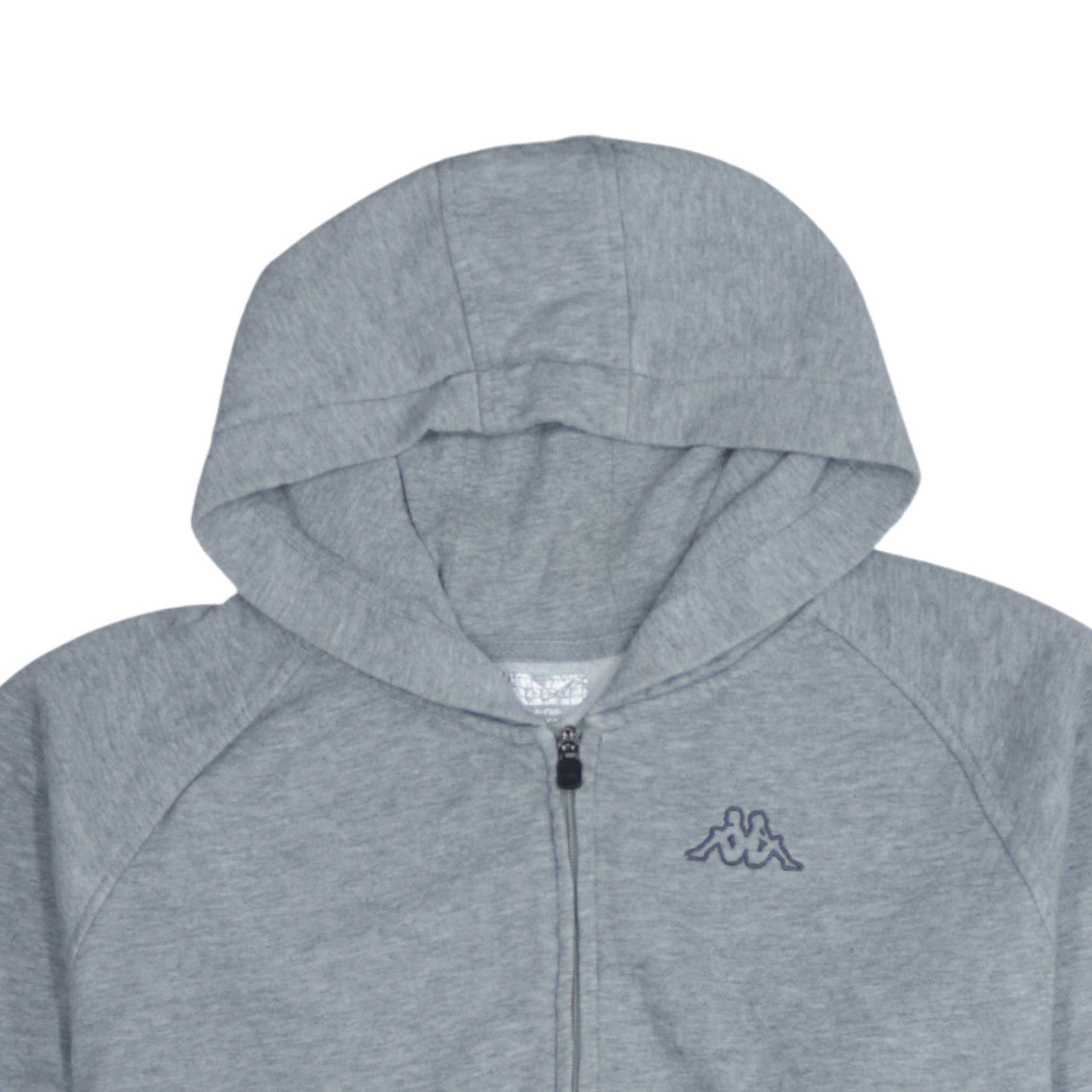 Mens UK Size XL Kappa Grey Full Zip Hoodie