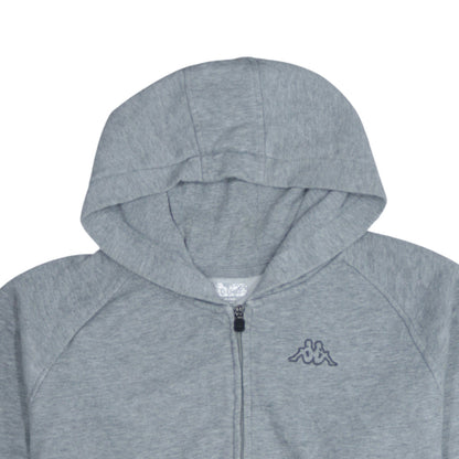 Mens UK Size XL Kappa Grey Full Zip Hoodie