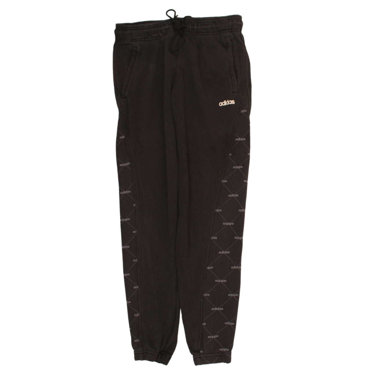 Womens UK Size S adidas Regular Fit Jogger Black Trousers