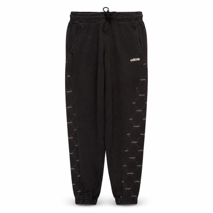 Front view of Adidas women’s black jogger sweatpants, size S, elastic waist drawstring