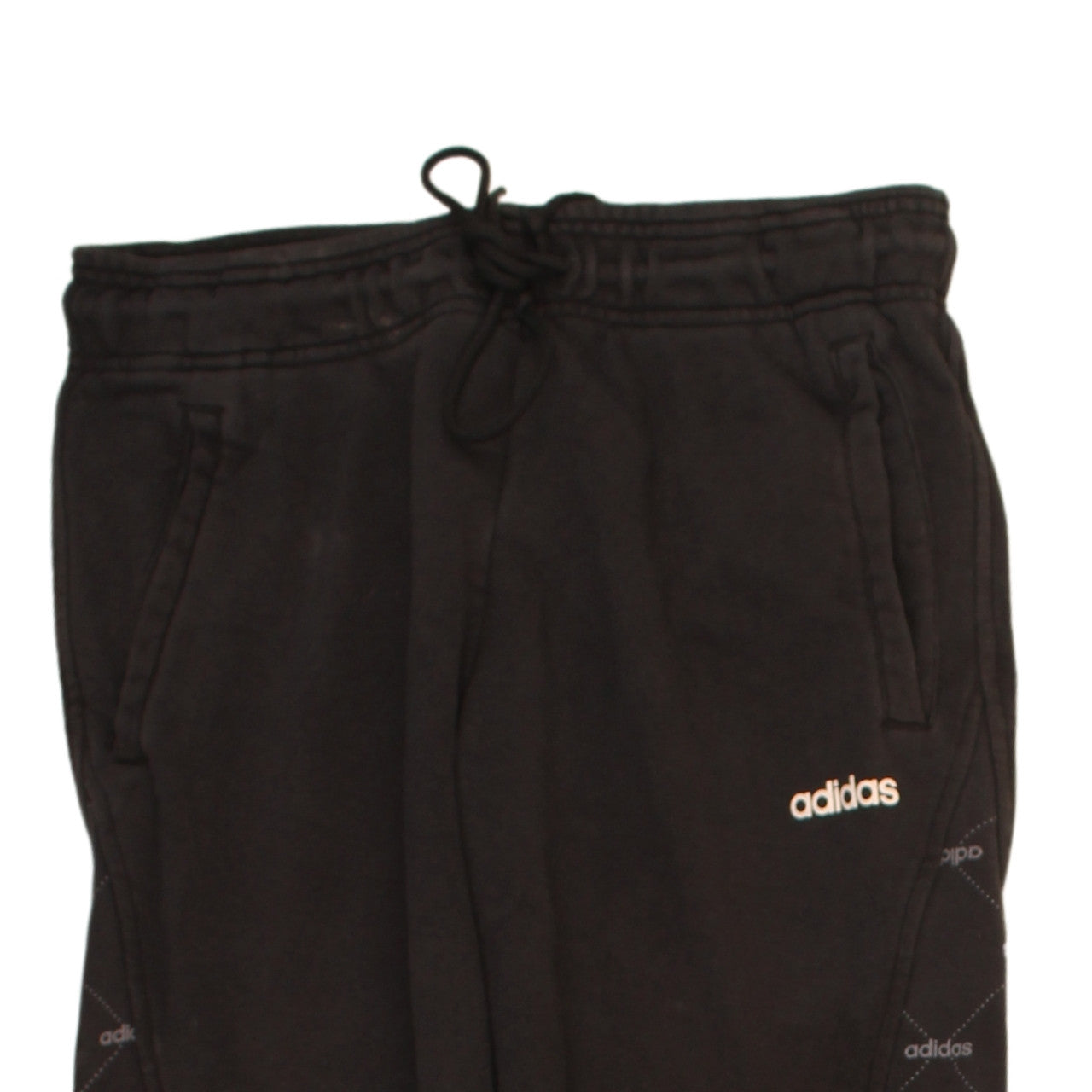 Womens UK Size S adidas Regular Fit Jogger Black Trousers