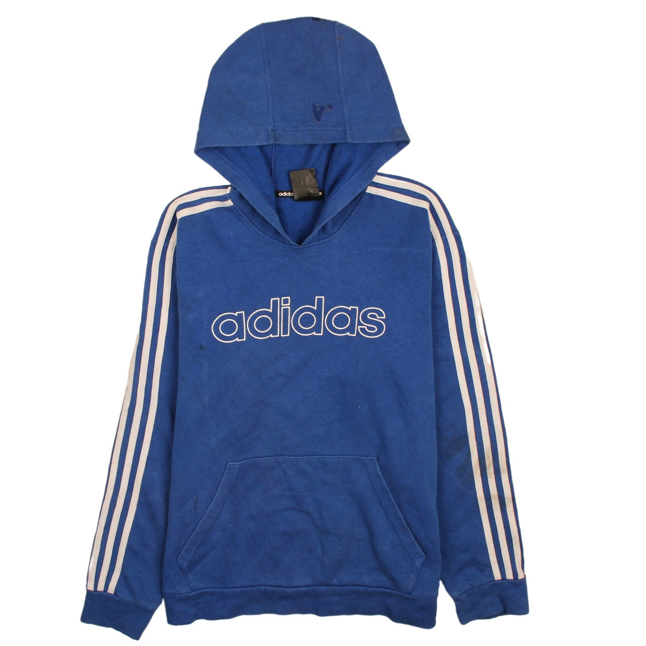 Mens UK Size M adidas Blue Pullover Hoodie