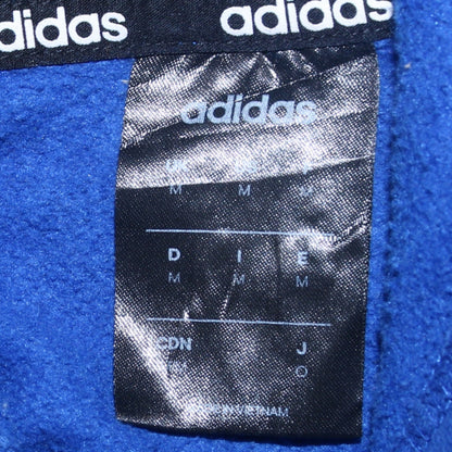 Mens UK Size M adidas Blue Pullover Hoodie