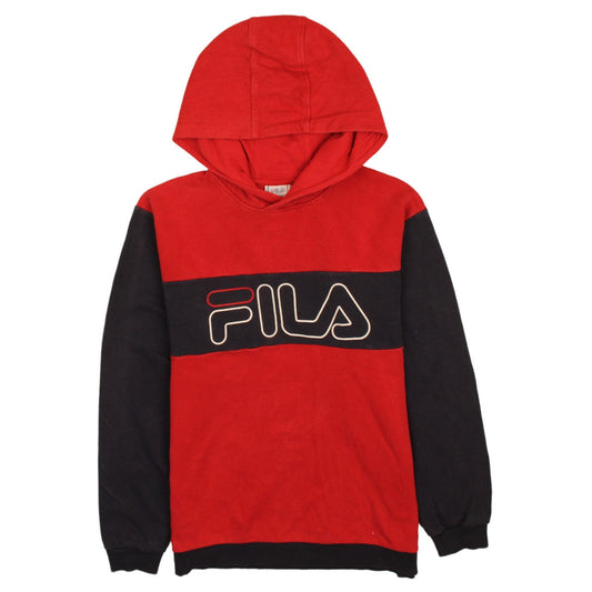 Boys UK Size 13-14 Years FILA Red Pullover Hoodie