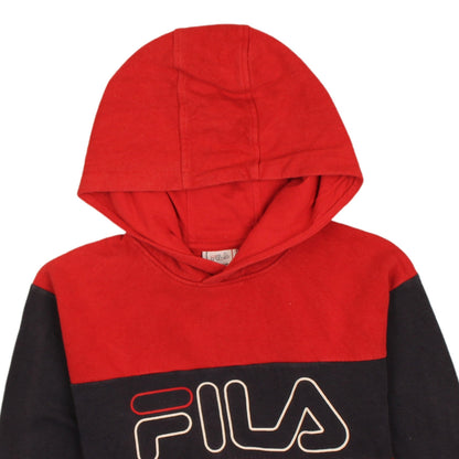 Boys UK Size 13-14 Years FILA Red Pullover Hoodie