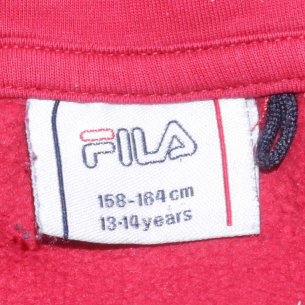 Boys UK Size 13-14 Years FILA Red Pullover Hoodie