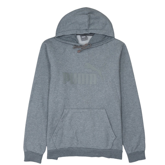 Mens UK Size L PUMA Grey Pullover Hoodie