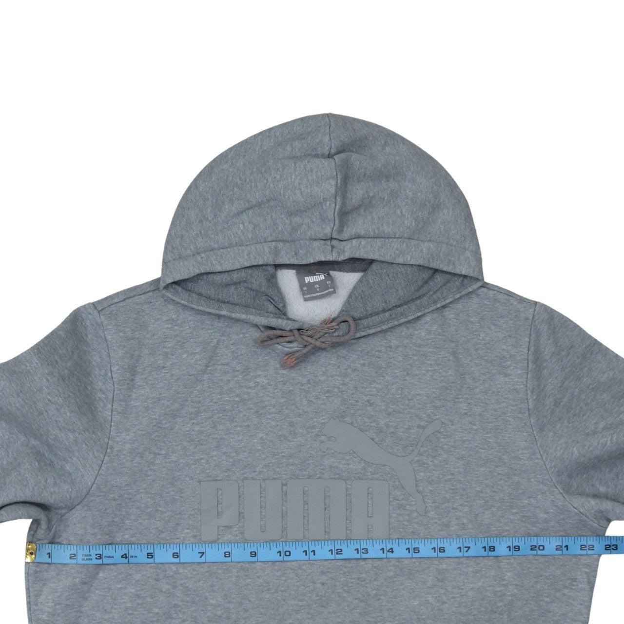 Mens UK Size L PUMA Grey Pullover Hoodie