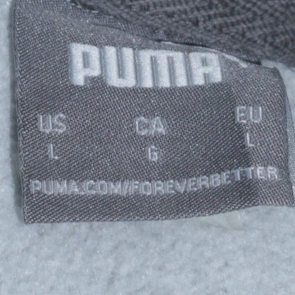Mens UK Size L PUMA Grey Pullover Hoodie