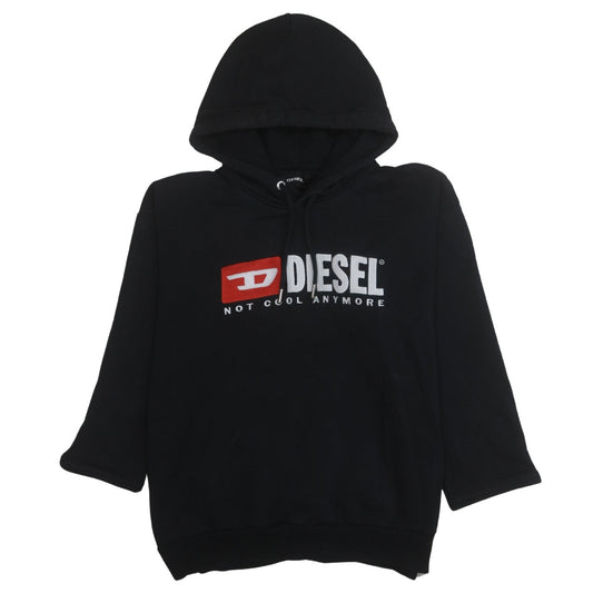 Mens UK Size M Diesel Black Pullover Hoodie