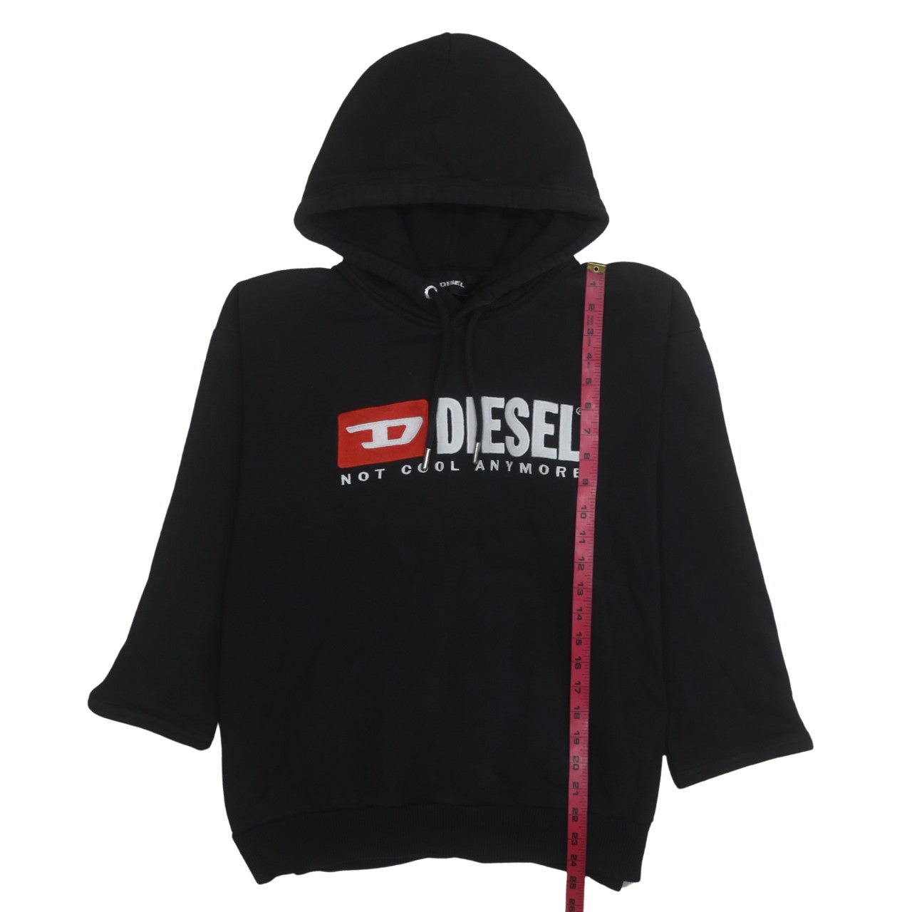 Mens UK Size M Diesel Black Pullover Hoodie