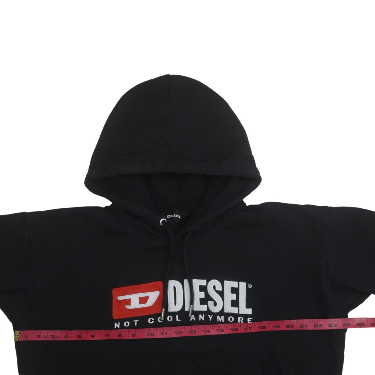 Mens UK Size M Diesel Black Pullover Hoodie