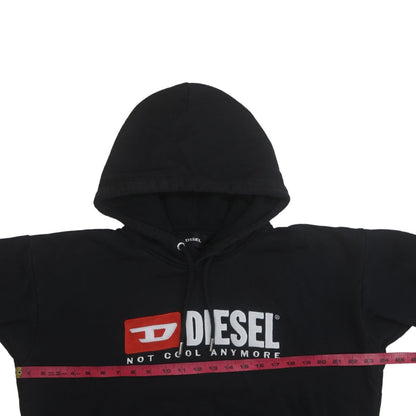 Mens UK Size M Diesel Black Pullover Hoodie