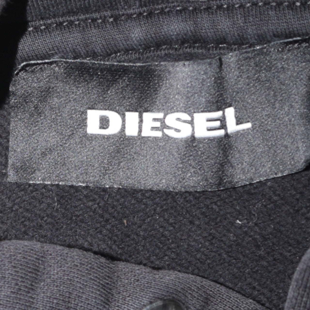 Mens UK Size M Diesel Black Pullover Hoodie