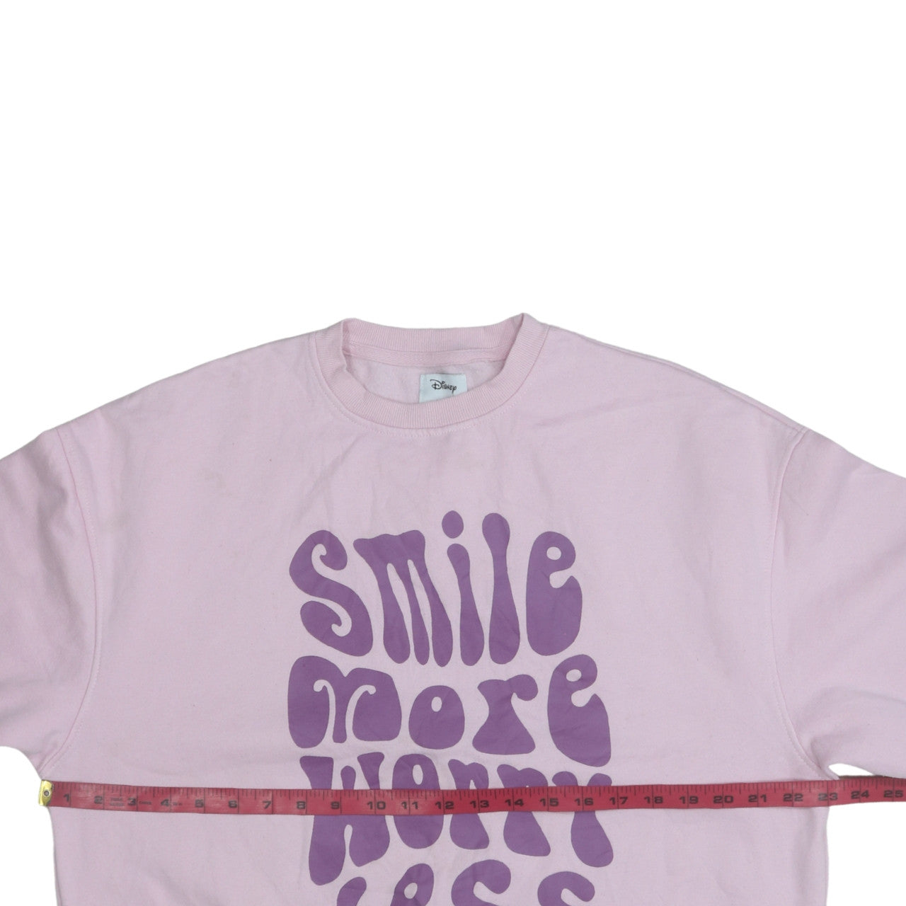 Womens UK Size XS Disney Pink Pullover Sweatshirt
