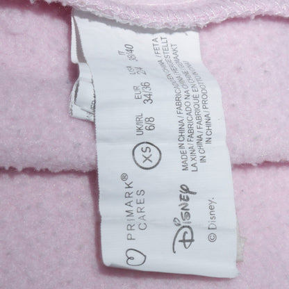 Womens UK Size XS Disney Pink Pullover Sweatshirt
