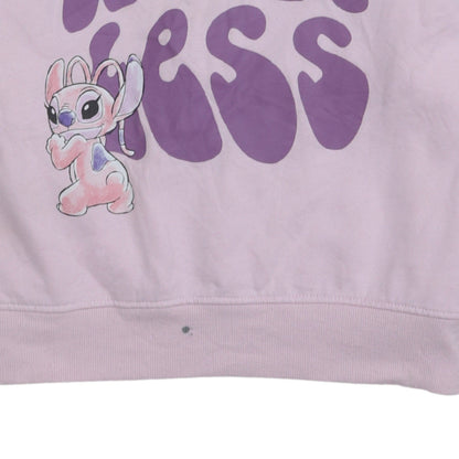 Womens UK Size XS Disney Pink Pullover Sweatshirt