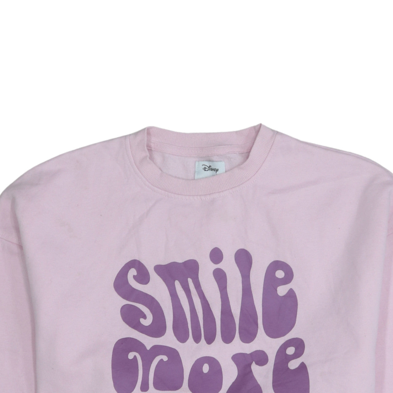 Womens UK Size XS Disney Pink Pullover Sweatshirt