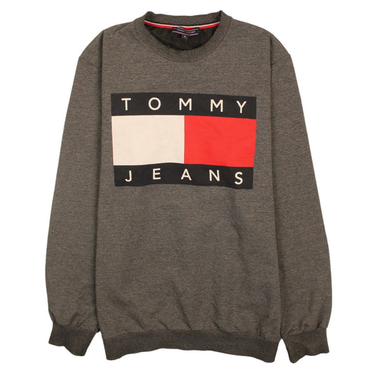 Mens UK Size XL Tommy Hilfiger Grey Pullover Sweatshirt