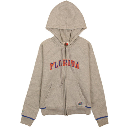 Womens UK Size S Nike Grey Full Zip Hoodie