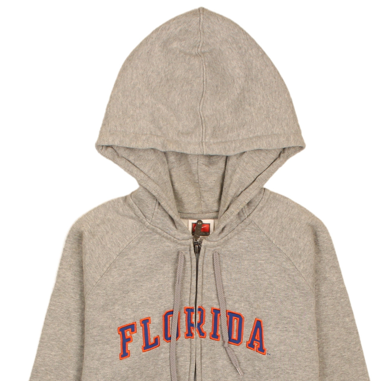 Womens UK Size S Nike Grey Full Zip Hoodie
