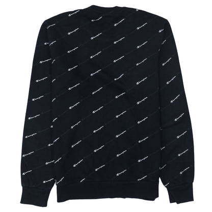 Mens UK Size S Champion Black Pullover Sweatshirt