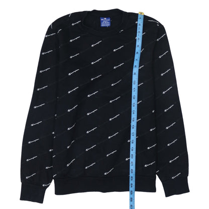 Mens UK Size S Champion Black Pullover Sweatshirt