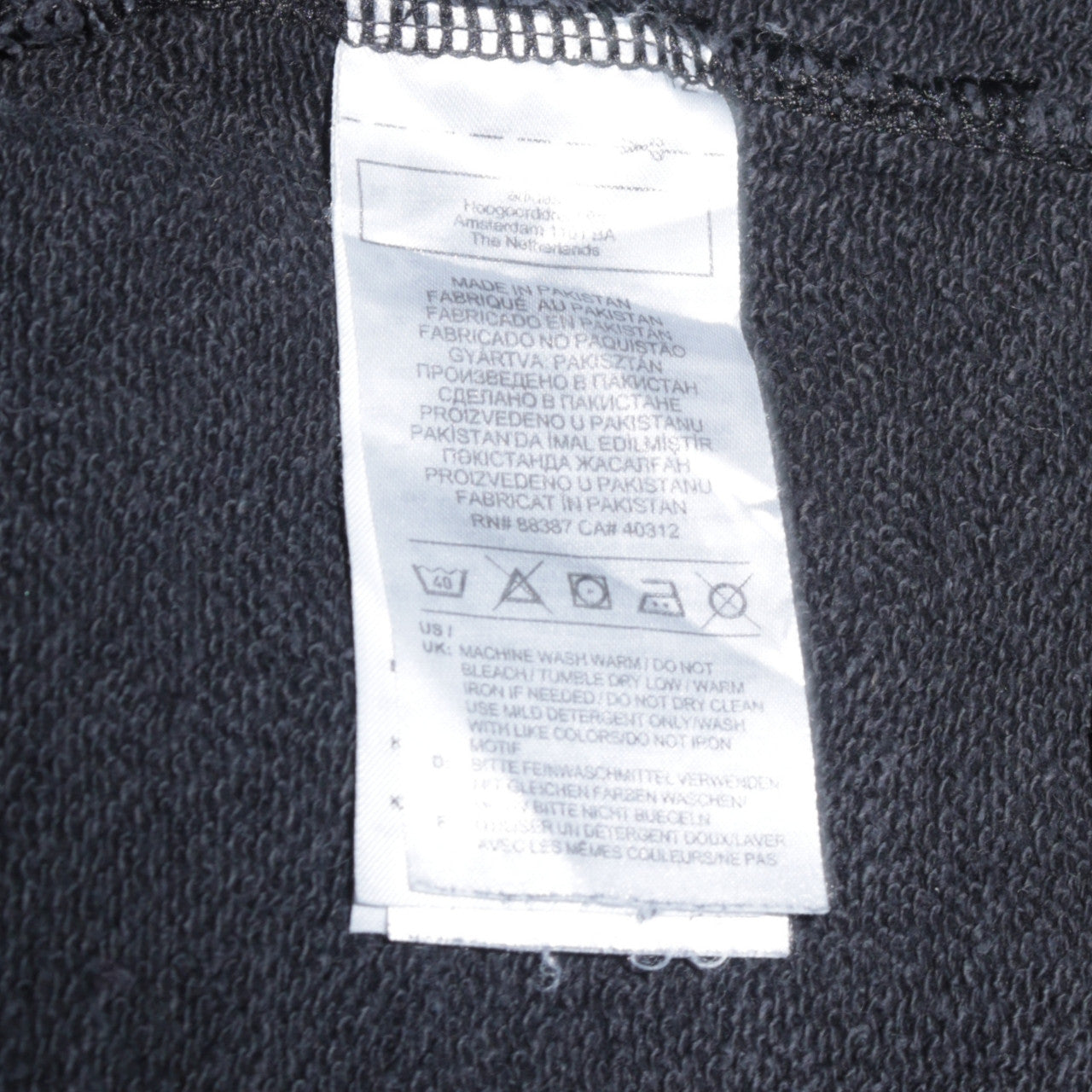 Mens UK Size L adidas Black Pullover Sweatshirt