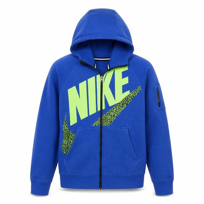 Mens UK Size M Nike Blue Full Zip Hoodie