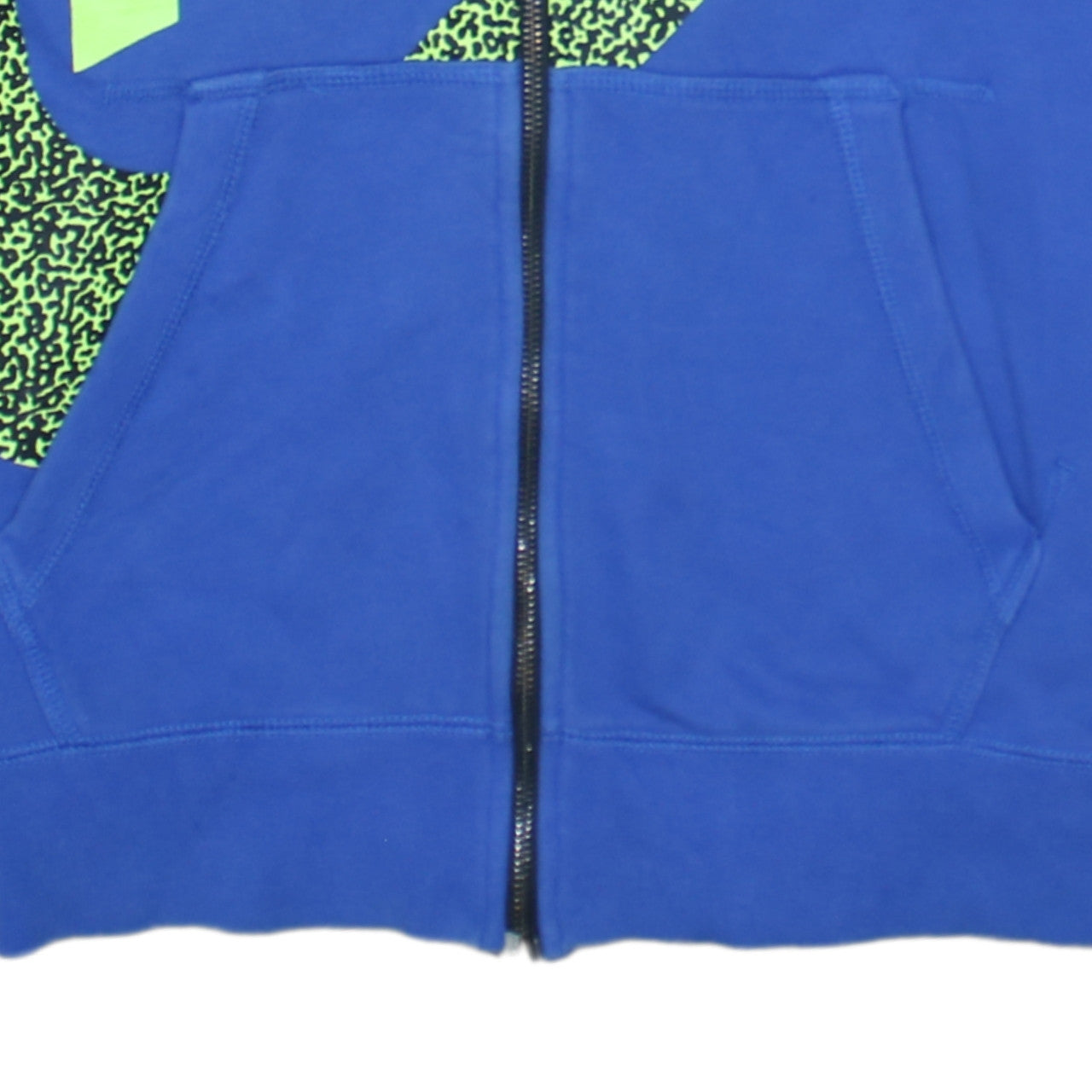 Mens UK Size M Nike Blue Full Zip Hoodie