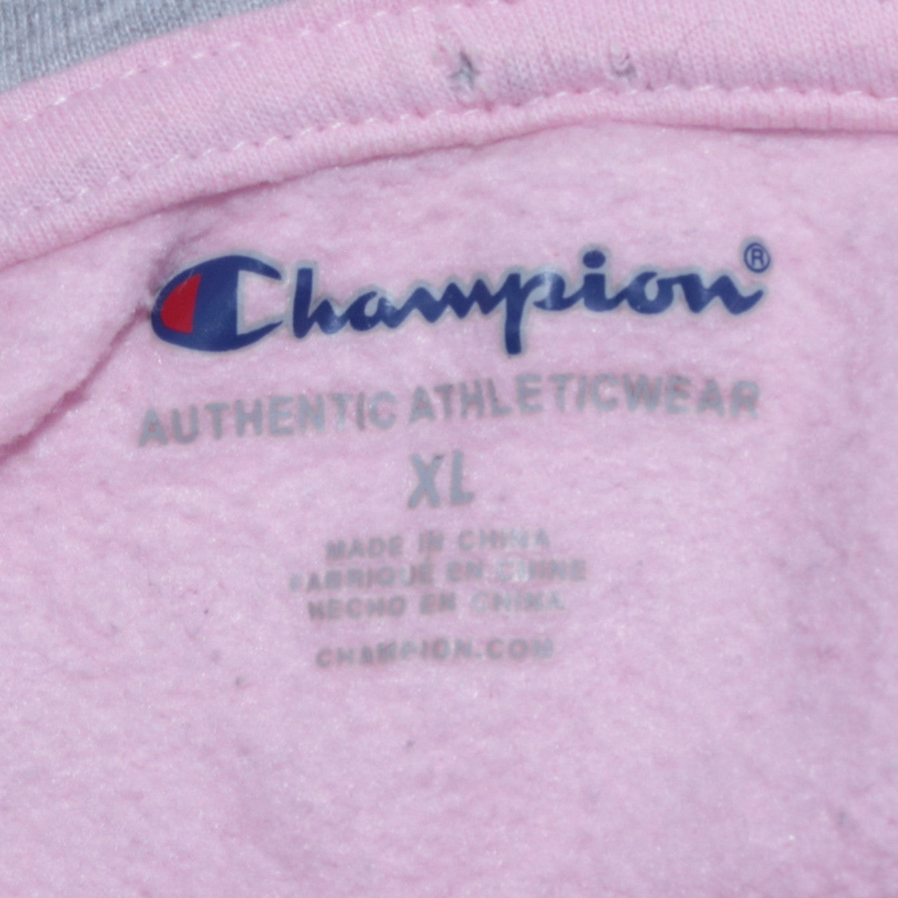 Womens UK Size XL Champion Pink Pullover Hoodie