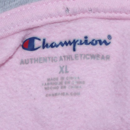 Womens UK Size XL Champion Pink Pullover Hoodie