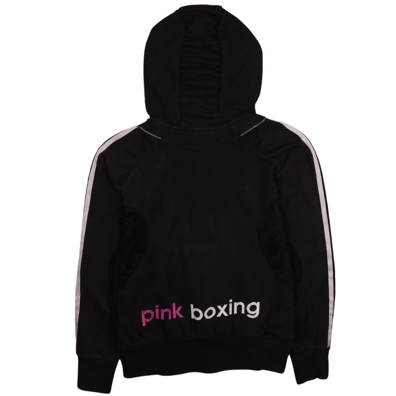 Womens UK Size 10 adidas Black Full Zip Hoodie