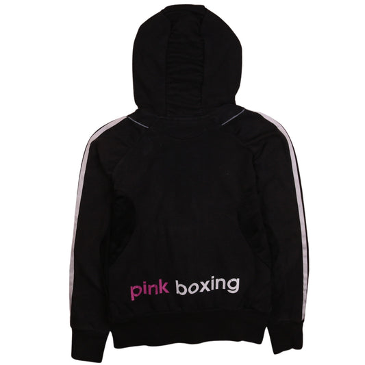 Womens UK Size 10 adidas Black Full Zip Hoodie