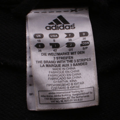 Womens UK Size 10 adidas Black Full Zip Hoodie