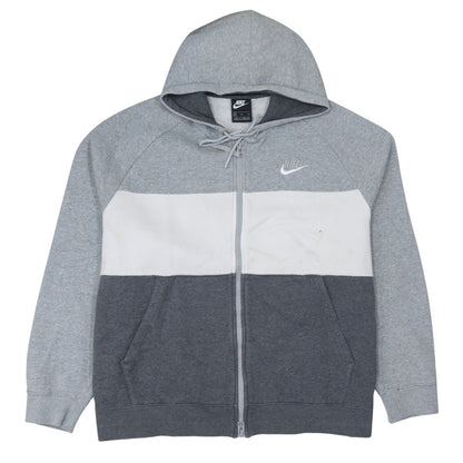 Mens UK Size XXL Nike Grey Full Zip Hoodie