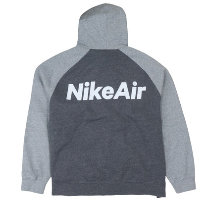 Mens UK Size XXL Nike Grey Full Zip Hoodie