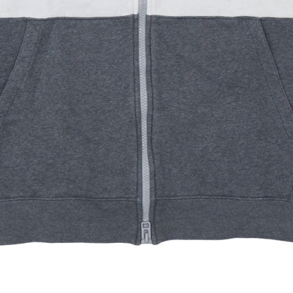 Mens UK Size XXL Nike Grey Full Zip Hoodie