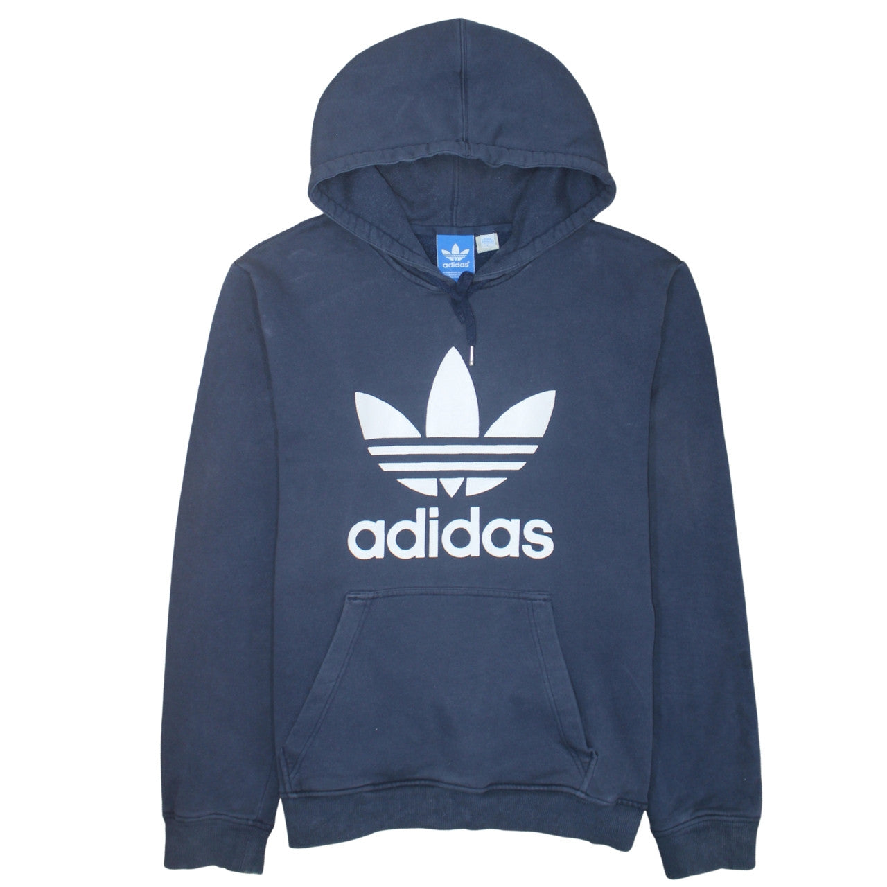 Mens UK Size L adidas Blue Pullover Hoodie
