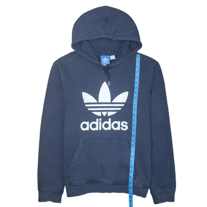 Mens UK Size L adidas Blue Pullover Hoodie