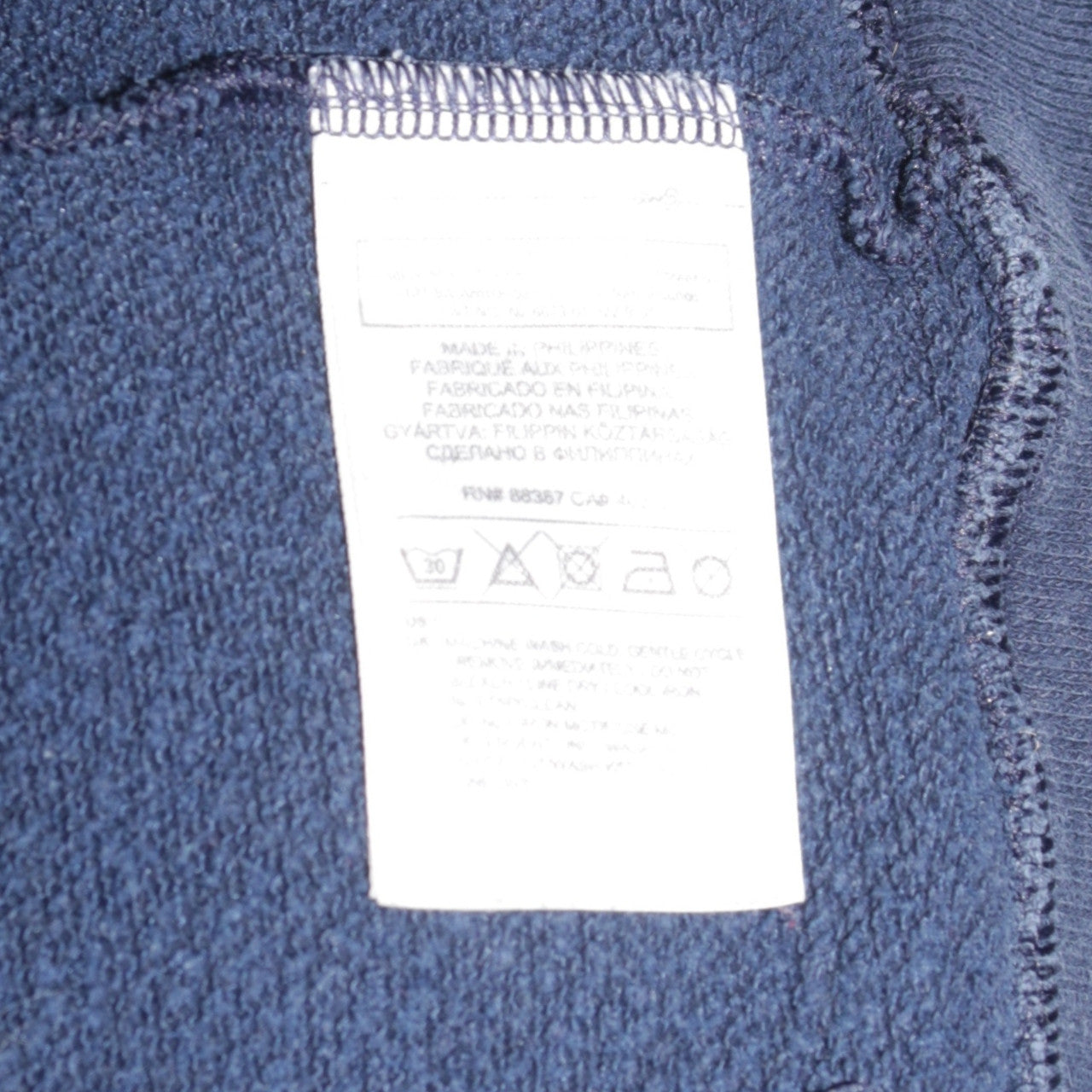 Mens UK Size L adidas Blue Pullover Hoodie