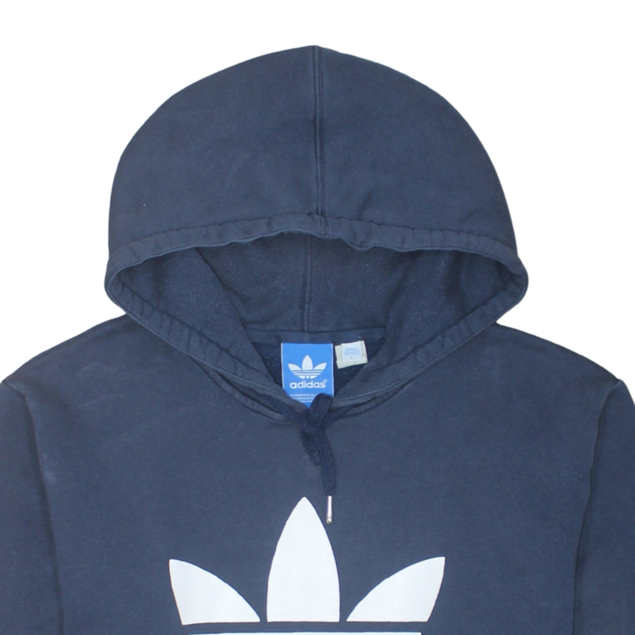 Mens UK Size L adidas Blue Pullover Hoodie