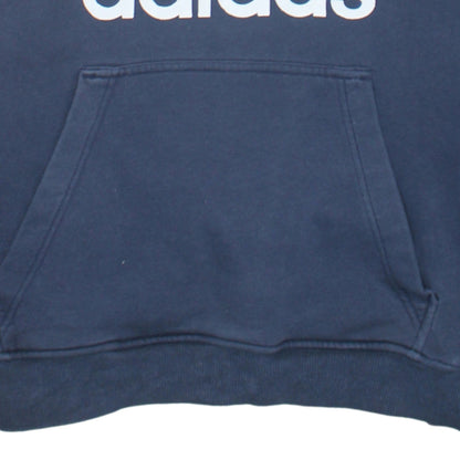 Mens UK Size L adidas Blue Pullover Hoodie