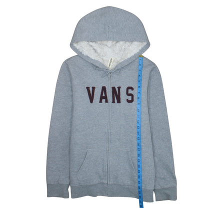 Womens UK Size M VANS Grey Full Zip Hoodie