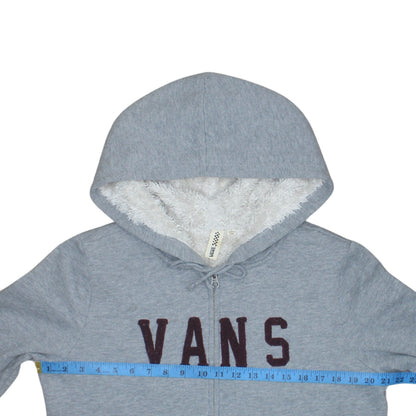 Womens UK Size M VANS Grey Full Zip Hoodie