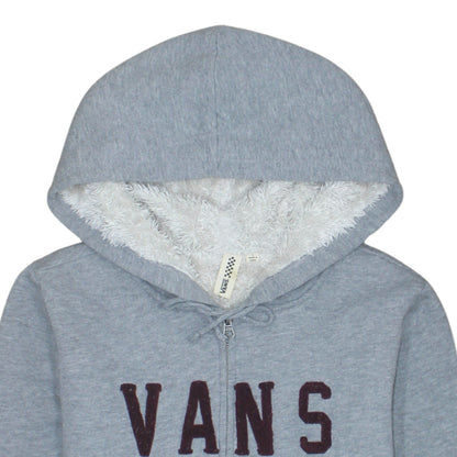 Womens UK Size M VANS Grey Full Zip Hoodie