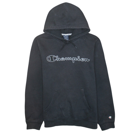 Mens UK Size M Champion Black Pullover Hoodie