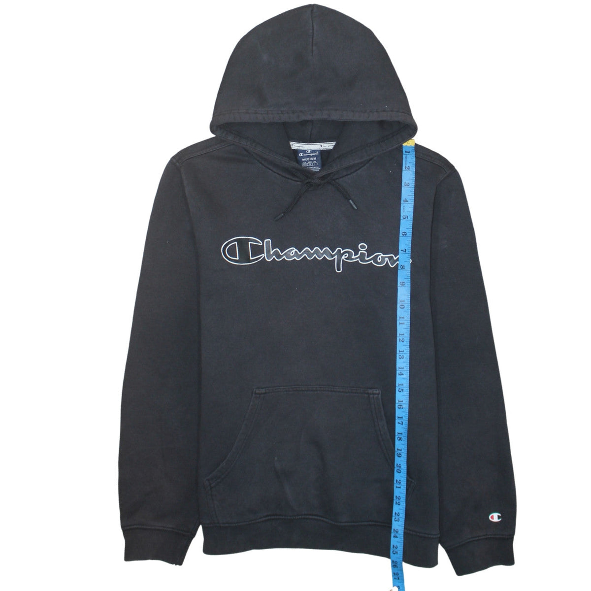 Mens UK Size M Champion Black Pullover Hoodie