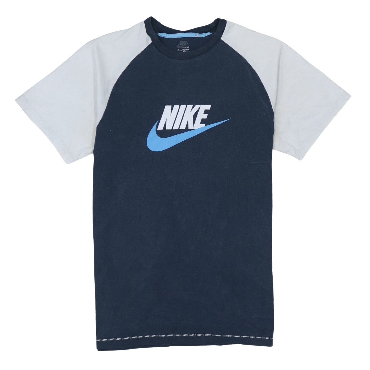 Boys UK Size 13-14 Years Nike Blue Basic T-Shirt